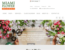 Tablet Screenshot of miamiflowermarket.com